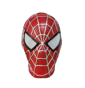 Máscara de Halloween de luxo para Cosplay, máscara facial de Natal para festas de máscaras, máscara Spiderman para adultos