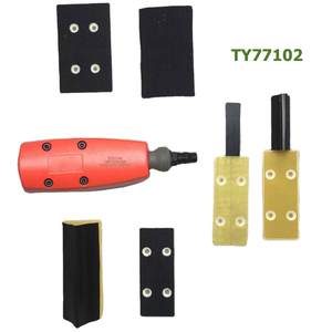 ชุดเครื่องขัดกระดาษทรายเชิงเส้นแบบนิวเมติก TY77102K สำหรับส่งโปรไฟล์ด้วยบล็อกโฟมอเนกประสงค์14ชิ้นสำหรับงานตกแต่ง - Product Image 4