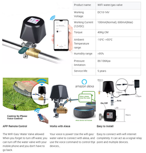 LEZU SMART Matter Automatique Smart Wifi App Control Tuya Gas Motor Valve Water Level Controller Valve - Product Image 6