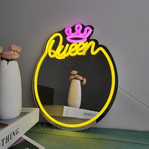 맞춤형 네온사인 LED 미러 퀸 방수 장식 조명 (가정, 바, 클럽, 레스토랑 장식용) - Product Image 6