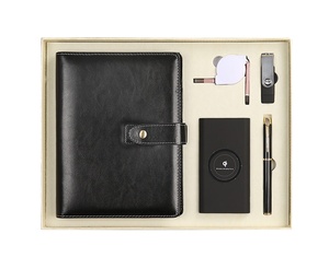 2025 Nuevas Ideas de productos Notebook Power Bank Pen Cable USB y juego de regalo de disco flash USB para padre, novio y hombres de negocios - Product Image 1