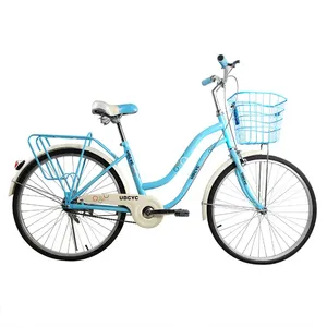 Lassic-bicicleta de carretera con marco de acero para mujer, <span class=keywords><strong>bici</strong></span> de marca de 7 velocidades, 26 y 28 pulgadas - Product Image 4