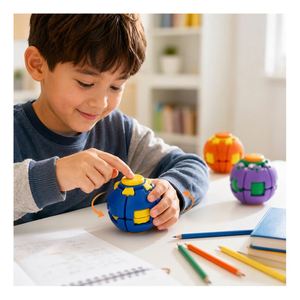 Trending Pocket Gyro Globe Fingertip Press Spinner Ball Anxiety Comfort Toy Kids Teen Present Bulk Orders Pack - Product Image 2