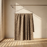 Tissu en laine 446 GSM à chevrons, teint en fil, simple face, résistant aux déchirures, pour manteaux et textiles de maison