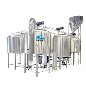 3500l 30cbl 30 bl mirwousplc स्वचालित बीयर बनाने के लिए 4-पोत ब्रव्ज पीएलसी स्वचालित बियर बनाने की प्रणाली