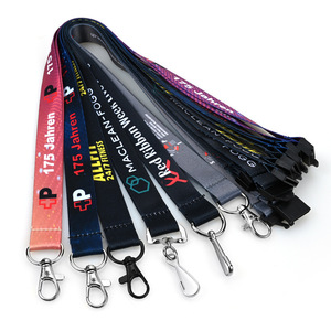 High Quality Custom Lightweight Heat Transfer Printing Blank Logo Hook Eco-Friendly <b>Polyester</b> Breakaway <b>Lanyards</b> - Product Image 3