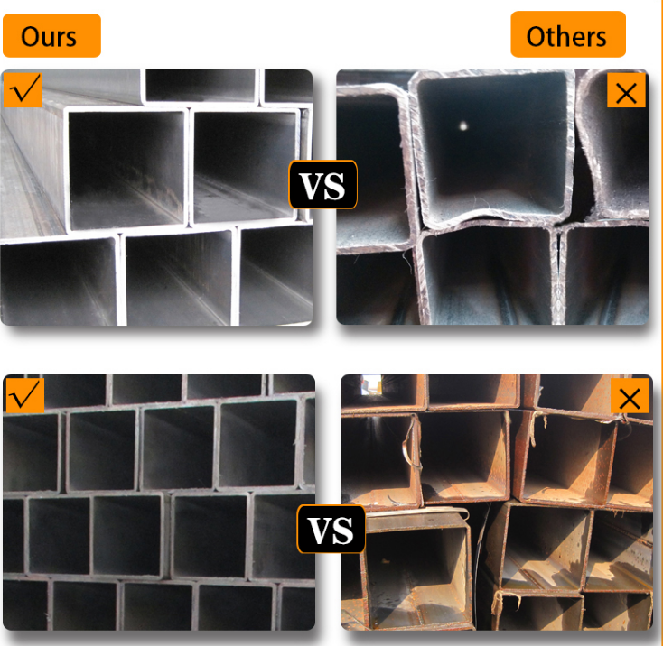 High Quality 4X4 2x2inch 2.5mm 2mm Q235 Galvanized Square