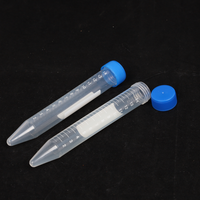 Tubes à centrifuger coniques de 15 ml en polypropylène médical jetable