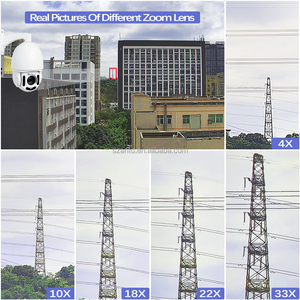 กล้องโดม PTZ ซูมออปติคอล 22 เท่า 360 องศา °   กล้องมองกลางคืนอินฟราเรด 500 ม. พร้อมระบบติดตามร่างกายมนุษย์อัตโนมัติ สำหรับโครงการเชิงพาณิชย์ - Product Image 3