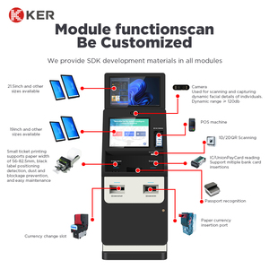 <span class=keywords><strong>Guichet</strong></span> <span class=keywords><strong>automatique</strong></span> de change de devises à double sens haute sécurité KER avec écran tactile, borne de banque en libre-service avec SDK pour les kiosques de paiement en intérieur - Product Image 4