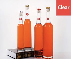 Bouteilles en verre transparent de 16 oz pour brassage maison avec bouchons en liège et capsules thermorétractables de type Bordeaux, capacité de 50 ml pour vin et jus - Product Image 4