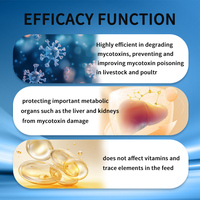 FARMJEWEL Détoxifiant de mycotoxines de qualité alimentaire haute performance 0,1 % pour vaches laitières, formule à base de mur de cellule de levure d'aluminosilicate modifié