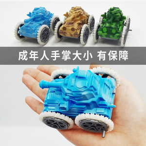 Tanque de juguete con inercia y función de volteo, 7.5cm de largo, de plástico, regalo educativo para niños - Product Image 4