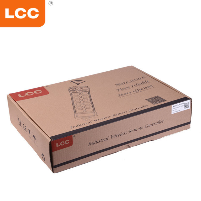 For LCC Industrial Wireless Remote Control Q1010 10-Point Dual Speed Switch for Overhead Cranes and TV Model F24-8D