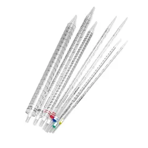 Pipette de laboratoire ps stérile pipette de laboratoire jetable 50ml pipette sérologique de transfert