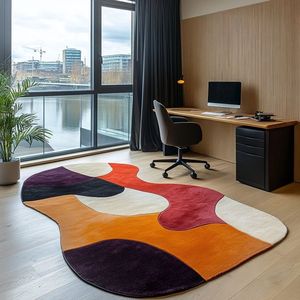 Thiết Kế Hiện Đại Biểu Tượng Tùy Chỉnh Siêu Chất Lượng Bền Khu Vực Thảm Thương Mại Cao End New Zealand Len Handmade Thảm Trang Trí Nội Thất - Product Image 3