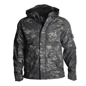 Горячая Распродажа, тактическая ветрозащитная уличная походная куртка, водонепроницаемая камуфляжная Мужская тактическая охотничья сафари куртка