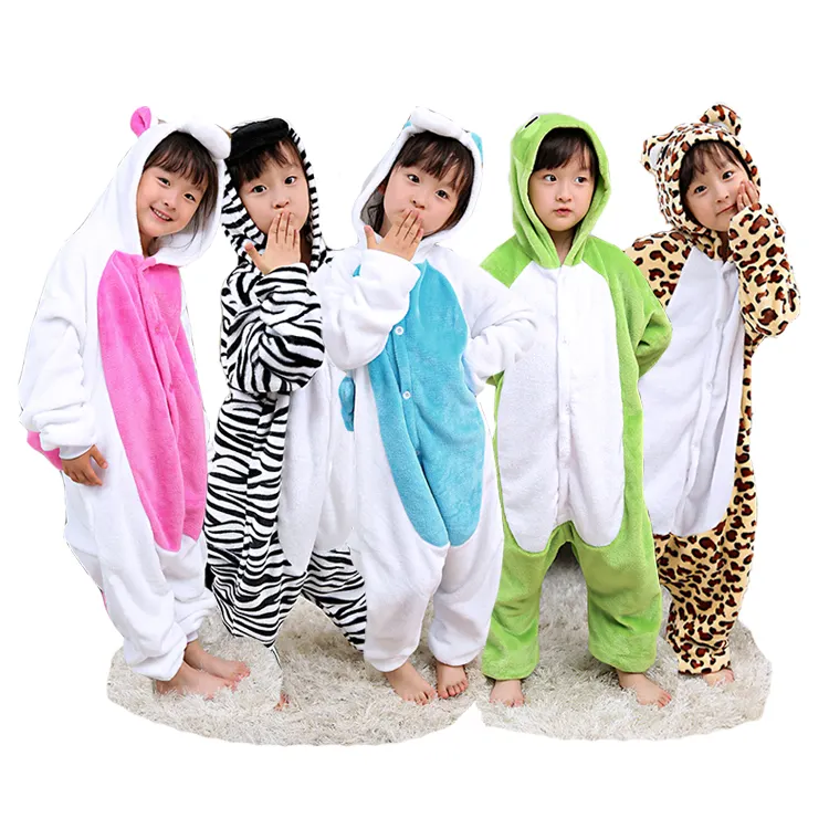 Pyjama imprimé licorne pour enfants, vente en gros, combinaison, animaux, dessin animé, pour adultes, grenouillère, vente en gros, 9 pièces