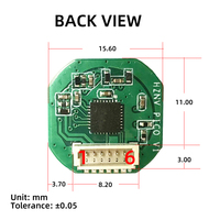 Módulo de Sensor de Huella Dactilar Capacitivo Semiconductor S80RT con Función de Activación Táctil, Ultrafino para Aplicaciones IoT de Bajo Consumo
