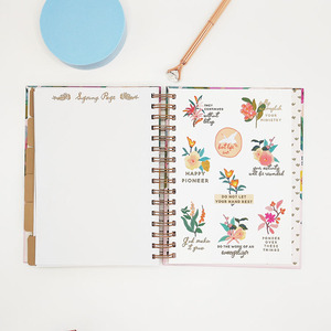 <span class=keywords><strong>Planificador</strong></span> floral personalizado para profesores, <span class=keywords><strong>planificador</strong></span> de Agenda Académica semanal y <span class=keywords><strong>mensual</strong></span> de lámina dorada con caja de envío - Product Image 6