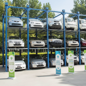 Système de stockage de voitures à plusieurs niveaux, élévateur de stationnement à quatre niveaux - Product Image 3