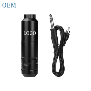 เครื่องสักปากกาแบบใช้แบตเตอรี่สีดำ ระยะชัก 4.0 มม. พร้อมหัวต่อ RCA สำหรับ PMU - Product Image 1
