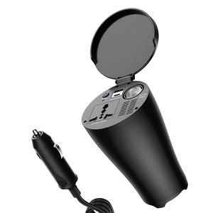 150W 12V 220V QC3.0 PD3.0Usb充電ポートカップホルダーカーパワーインバーター、ラップトップコンピューター用シガレットライターソケット付き - Product Image 2