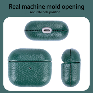 Funda Protectora de Cuero PU con Diseño de Lichi <span class=keywords><strong>para</strong></span> Auriculares, Recortes Precisos, <span class=keywords><strong>Forro</strong></span> Interior Suave <span class=keywords><strong>para</strong></span> <span class=keywords><strong>AirPods</strong></span> 3, Pro, Pro 2 - Product Image 6