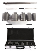 Lot de 2 forets à carottage en carbure TCT de 65/80 mm pour béton, maçonnerie et tuyaux AC – Fournisseur d'usine