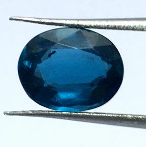 Azul KyaniteTeal Moss Indigo facetado forma ovalada corte cabujón piedras preciosas sueltas fabricación de joyas precio al por mayor por pieza natural - Product Image 3