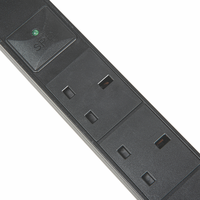 Disjoncteur d'air, protection contre la foudre, 12 unités, cordon d'alimentation de 2 m pour PDU de rack, norme britannique