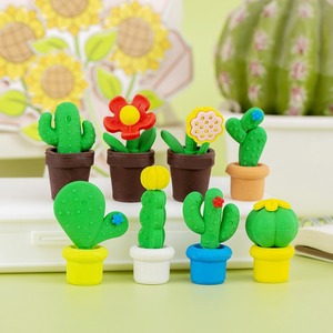 Colored <b>Light</b> Succulent Potted <b>Plant</b> Erasers HC-E46S Promotional Student Gift Stationery Wiping Gifts - Product Image 4