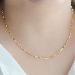 Xinfly 18K Polish Solid Gold <b>Cross</b> <b>Chain</b> Paper Clip Necklace Au750 Luxury Fine <b>Chains</b> for Hip Hop Jewelry - Product Image 4