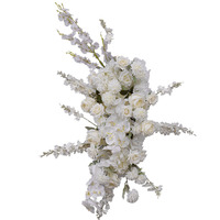 Fleurs artificielles en soie pour décoration de mariage, arrangements pour arche de scène et arrière-plan, fleurs suspendues pour mariage