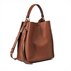 OEM Customized Vintage Clutch Handbags Genuine Leather Natural Crafts Girls Bags Purse Waterproof Large Capacity Shoulder Zipper - Product Image 5