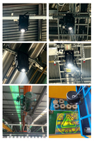 Projecteur LED Gobo de sécurité DMX haute puissance 240W IP65 RGB pour logo de passage piéton, projection personnalisée de logo de passage piéton