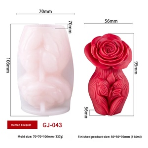 Molde de Silicona Creativo para Velas con Forma de Rosa y Cuerpo Humano para el Día de San Valentín, Marca TangChu - Product Image 6