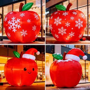 نموذج سانتا كلوز قابل للنفخ كبير الحجم أحمر اللون مقاوم للماء ومتين لتزيين مراكز التسوق في موسم عيد الميلاد - Product Image 4