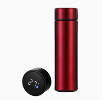 Thermos en acier inoxydable de 500 ml avec affichage de la température LED, tasse isotherme avec couvercle, contrôle numérique intelligent de la température, utilisation domestique