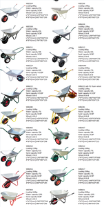 Wb6417 75 लीटर गार्डन दो व्हील बैरो गैल्वेनाइज्ड ट्रे भारी ड्यूटी होम मेटल कार्ट व्हीलबारो - Product Image 6