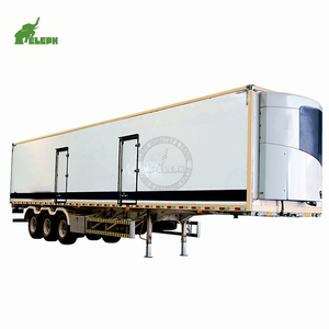 Precio barato 3 Axle 20 30 Reefer Cool Container Box Semi Remolque Camión refrigerado Remolque para almacenamiento de verduras y frutas - Product Image 1