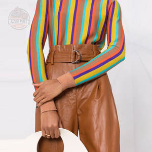 กางเกงหนังผู้หญิงปี 2024 เป็นมิตรกับสิ่งแวดล้อม กันลม ไซส์ใหญ่ ระบายอากาศได้ดี สไตล์ Preppy ขั้นต่ำในการสั่งซื้อน้อย - Product Image 3