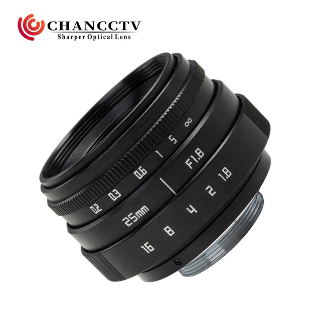 Wholesale 25mm F1.8 C Mount with APS-C DSLR Mirrorless Camera Lens