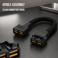 Câble MINISAS(SFF8643-8i)-à-MINISAS(SFF8643-8i) de 0,5 m pour l'interconnexion des équipements de châssis de rack informatique