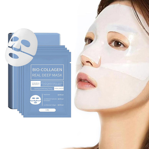 Masque facial en feuille pour enfants, personnalisable, à marque privée, <span class=keywords><strong>beauté</strong></span> naturelle, anti-âge, lissant, au collagène fondant et à l'acide hyaluronique - Product Image 1