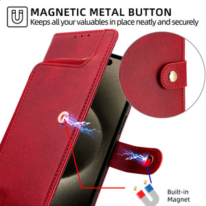 Funda de cuero con cremallera para teléfono 15 <span class=keywords><strong>Pro</strong></span> <span class=keywords><strong>Max</strong></span> 14 Plus <span class=keywords><strong>13</strong></span> 12 11 organizador de monedas fundas de teléfono móvil de lujo para Samsung S24 S23 A35 elegante - Product Image 2