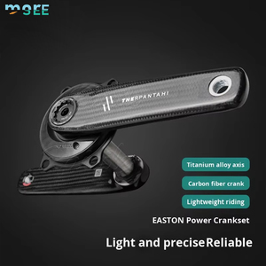 Juego de Bielas de Bicicleta SeeMore de 24 mm con Eje de Titanio y Fibra de Carbono, Bielas de Fibra de Carbono para Bicicleta de Carretera, Potenciómetro Xcadey Gen 2 - Product Image 3