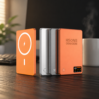 Support magnétique LC18 en alliage d'aluminium, format compact, 6,7 mm, 95 g, avec charge rapide double 15W/20W, fixation puissante N52 et écran TFT