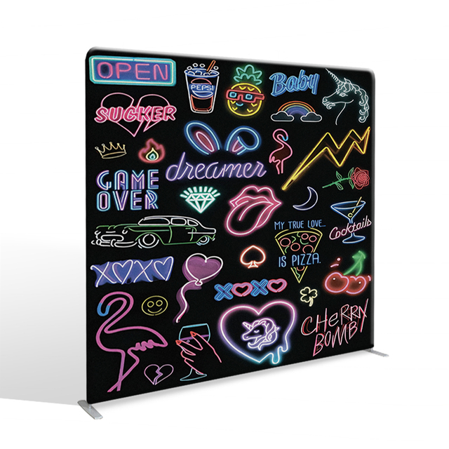 Factory Price Trade Show Equipment Photo Booth Backdrop Printer Pillow Case Cover Fabric for Studio Photography Display