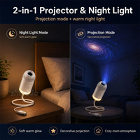 Projecteur d'étoiles à brancher, lampe de nuit galaxie, lampe d'ambiance LED USB, télécommande, chambre à coucher, mini projecteur de nébuleuse galaxie 2 en 1
